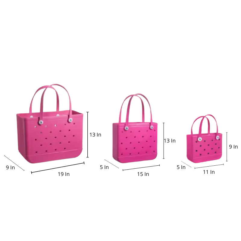 Fashion EVA Tote Bag – Waterproof Beach & Travel Bag (M/L/XL)