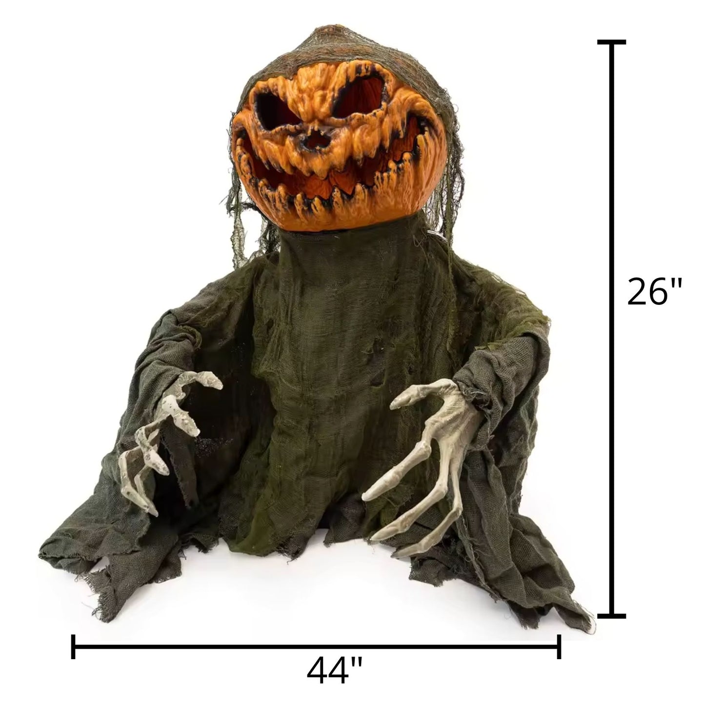 Animated Talking Pumpkin – Sound-Activated Halloween Prop