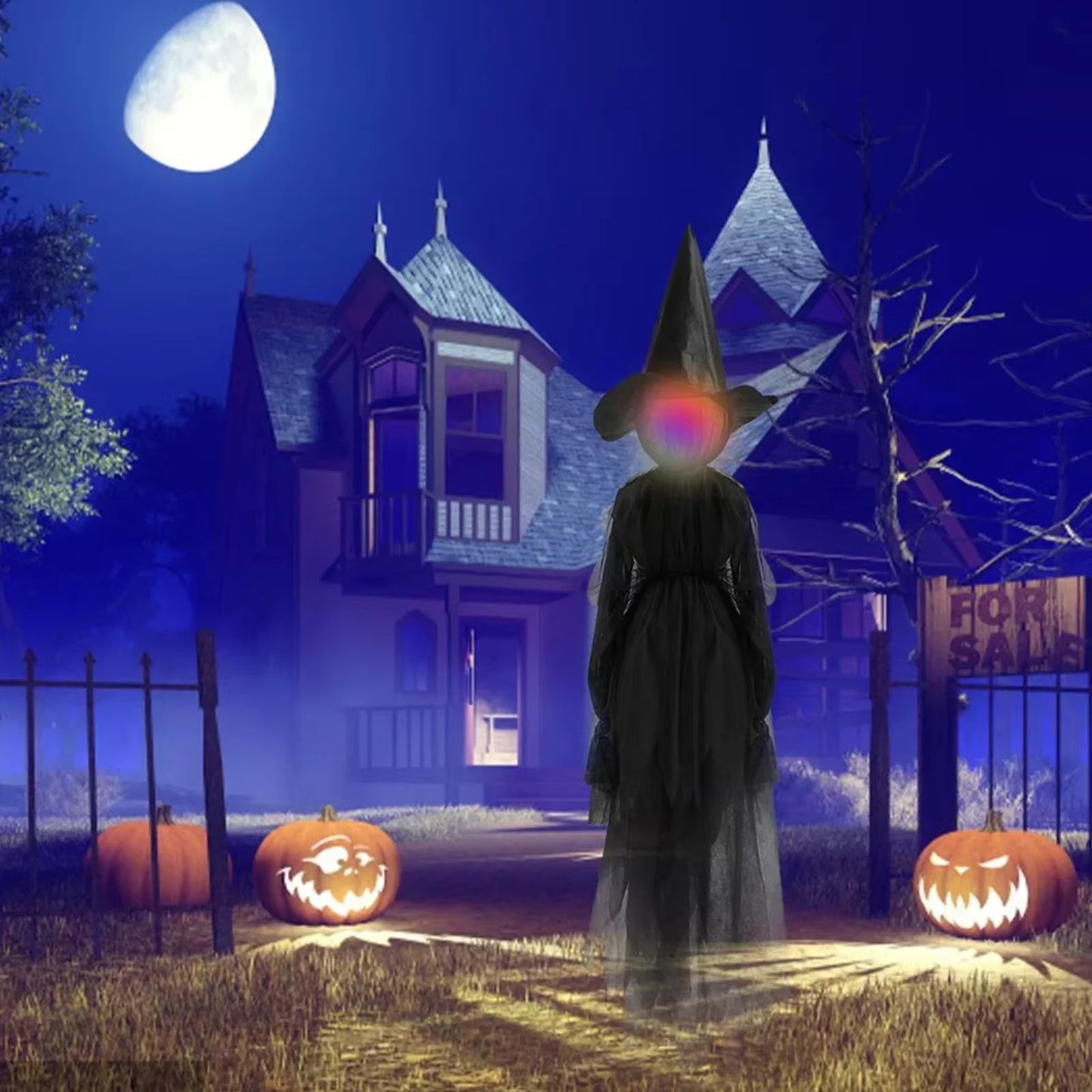 Halloween Light-Up Witches Trio