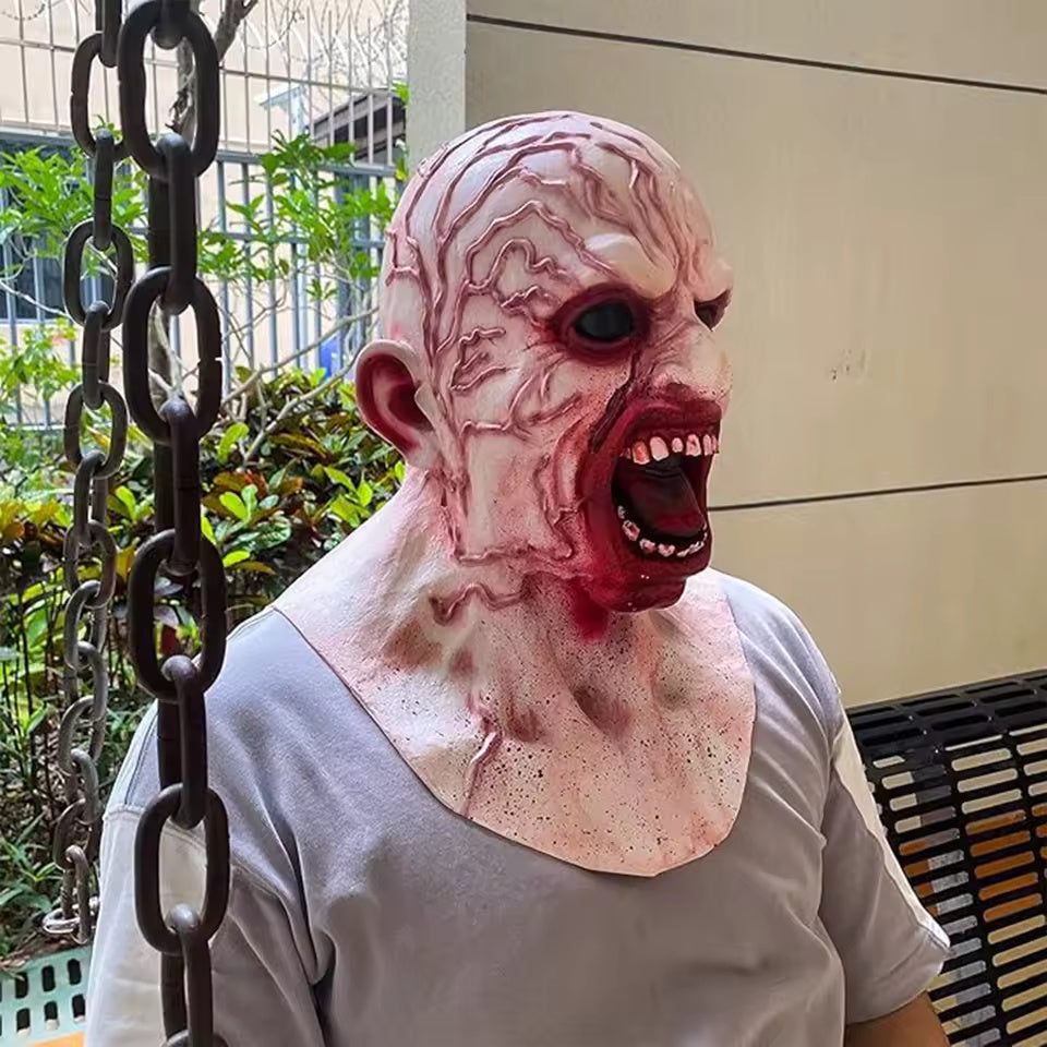 Realistic Full Face Halloween Mask – Adult Horror Costume