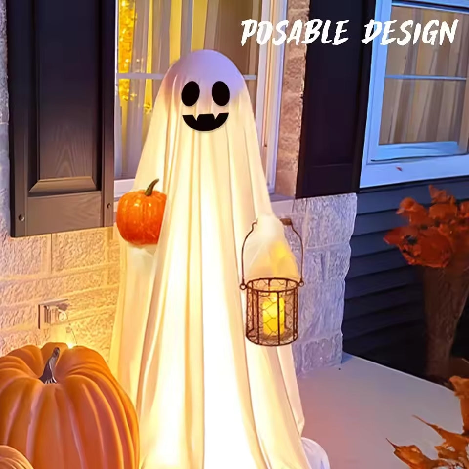Light-Up Standing Ghosts – Halloween Outdoor Decoration 64 inch