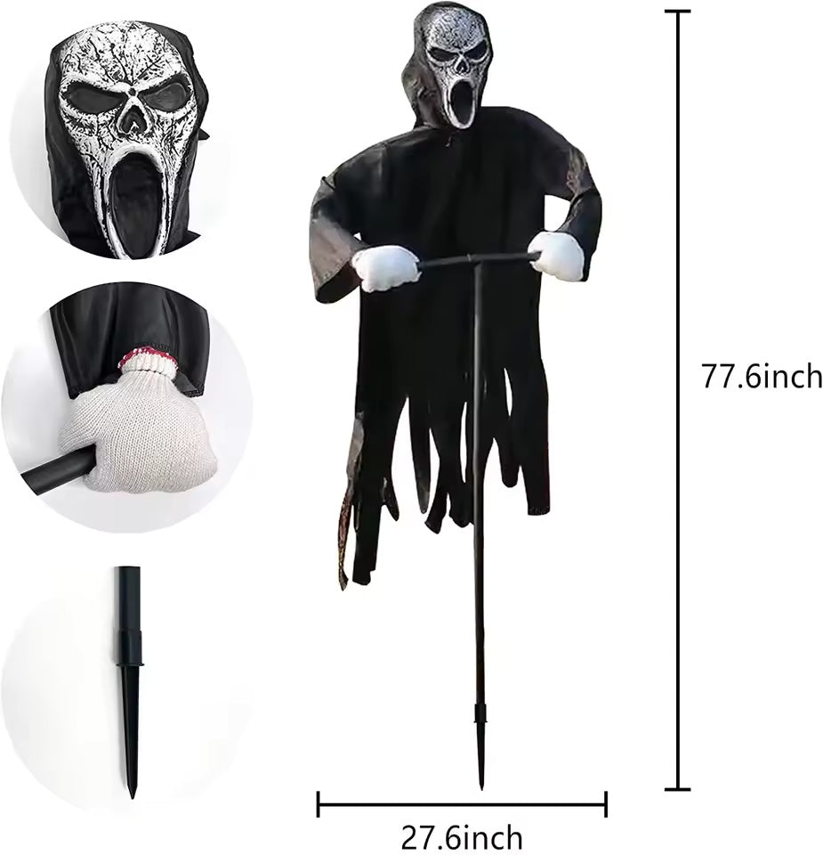 Halloween Scary Ghost Scarecrow – Outdoor Yard Decor & Bird Repeller