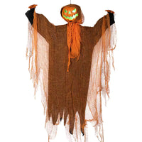 Hanging Pumpkin Head – Light-Up & Sound Halloween Decoratio