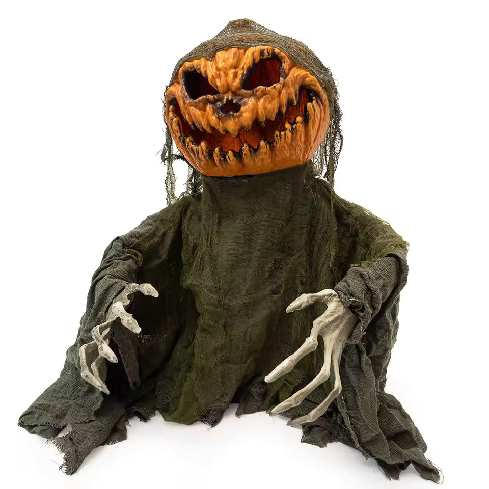 Animated Talking Pumpkin – Sound-Activated Halloween Prop