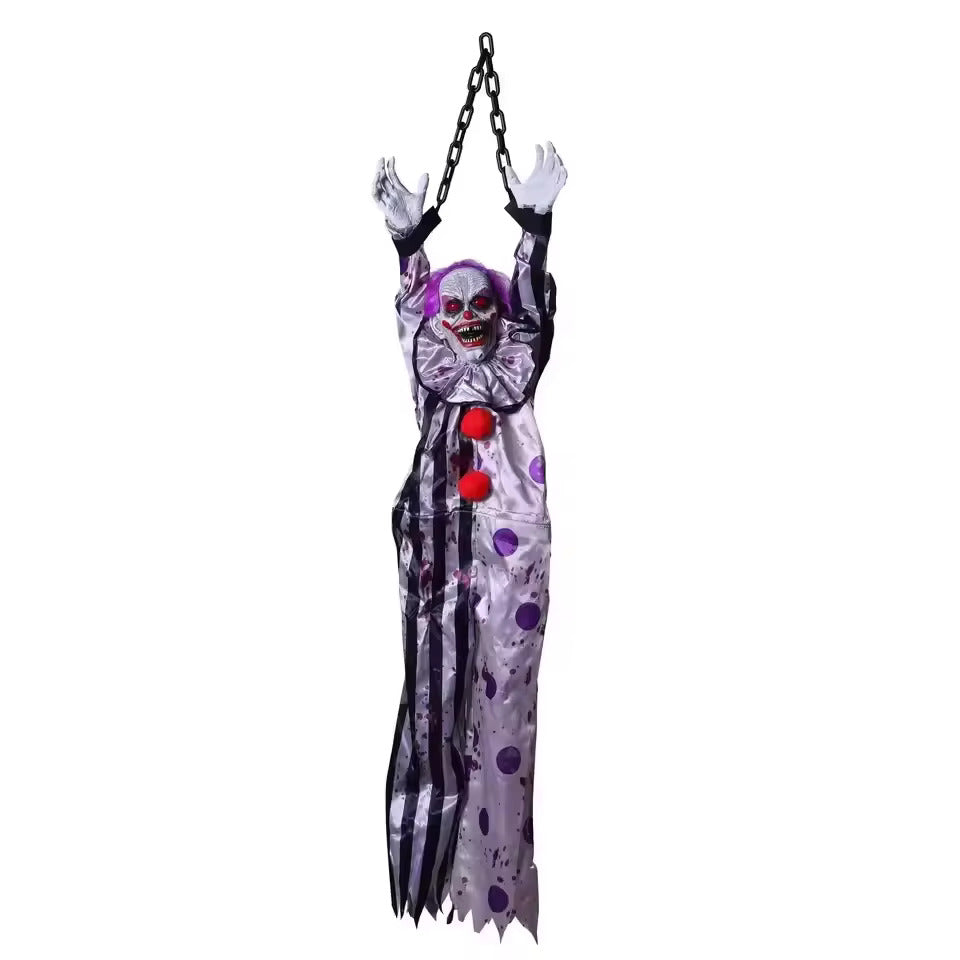 Halloween Hanging Clown Ghost with Voice Activation