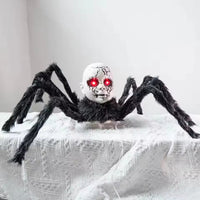 Animatronic Doll Face Spider – Motion & Sound-Activated Halloween Prop