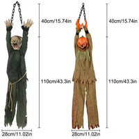 Halloween Hanging Pumpkin Head – Scary Sound Decoration 1 pc