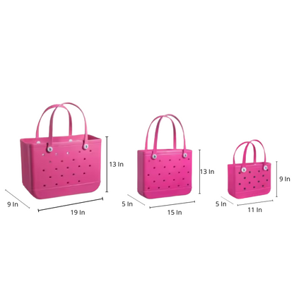 Fashion EVA Tote Bag – Waterproof Beach & Travel Bag (M/L/XL)