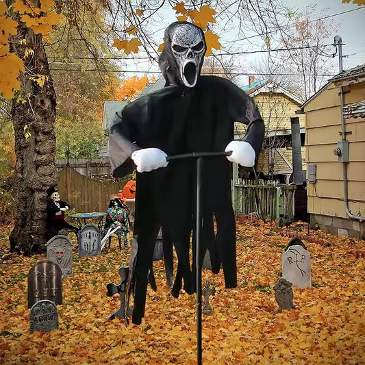 Halloween Scary Ghost Scarecrow – Outdoor Yard Decor & Bird Repeller