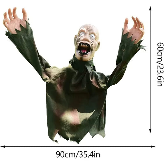 Halloween Scary Doll Ghost – Voice-Activated Garden Decoration