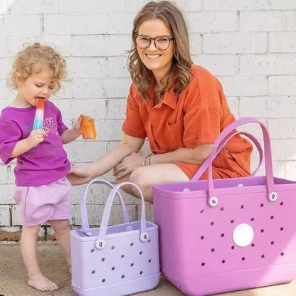 Fashion EVA Tote Bag – Waterproof Beach & Travel Bag (M/L/XL)