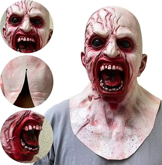 Realistic Full Face Halloween Mask – Adult Horror Costume