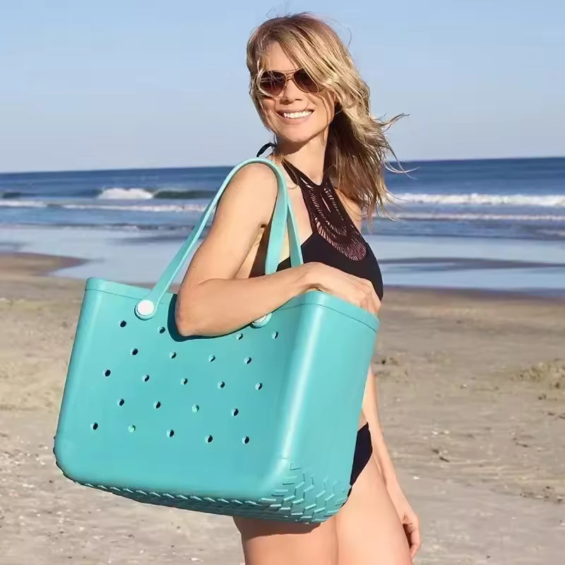 Fashion EVA Tote Bag – Waterproof Beach & Travel Bag (M/L/XL)