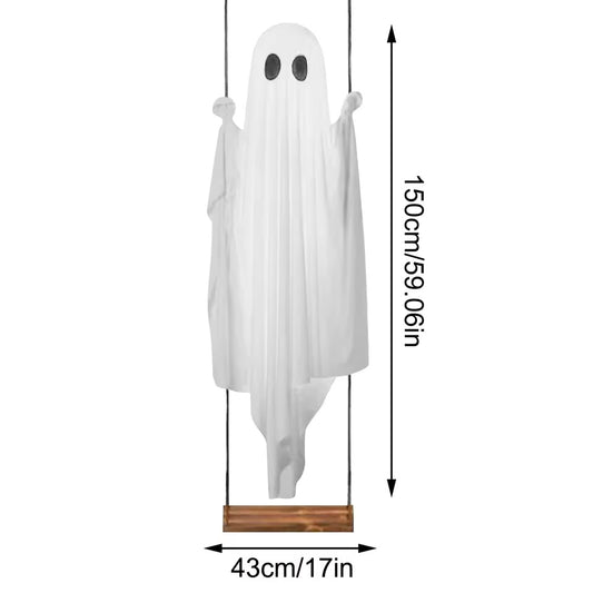 Light-Up Swinging Ghost – Outdoor Halloween Decor